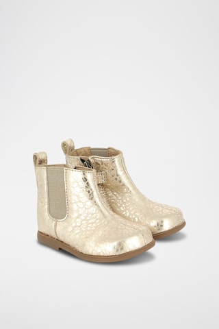 Bottines en cuir - Doré