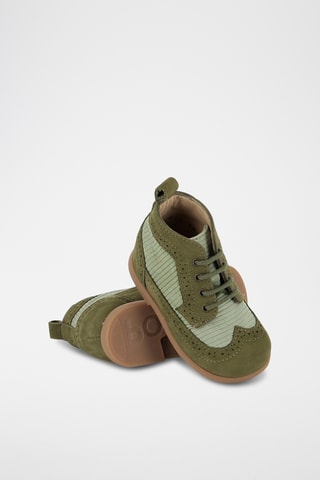 Bottines en cuir - Kaki