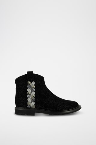 Bottines en nubuck - Noir
