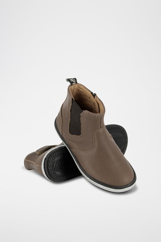 Bottines en cuir - Taupe