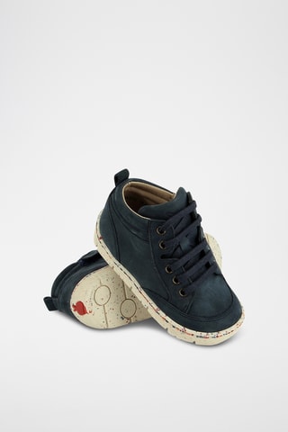 Bottines en cuir - Bleu nuit 