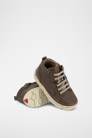 Bottines en cuir - Taupe