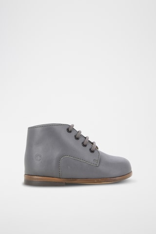 Bottines en cuir - Gris foncé