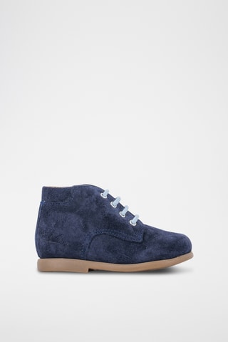 Bottines en nubuck - Bleu marine