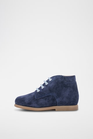 Bottines en nubuck - Bleu marine