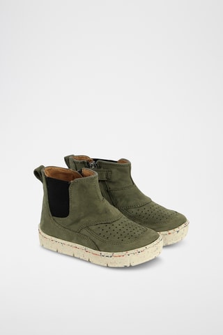 Bottines en cuir - Kaki