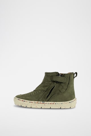 Bottines en cuir - Kaki