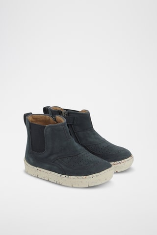 Bottines en cuir - Bleu marine