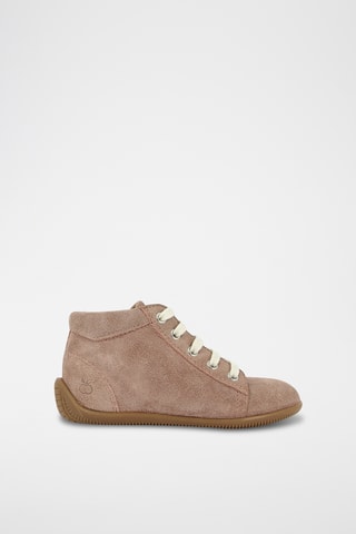 Baskets en nubuck - Vieux rose