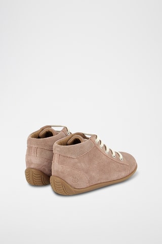 Baskets en nubuck - Vieux rose