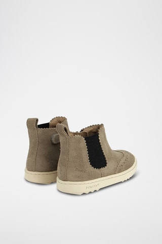 Bottines en nubuck - Taupe