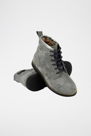 Bottines en cuir - Gris foncé
