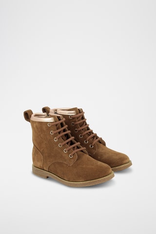 Bottines en cuir - Camel
