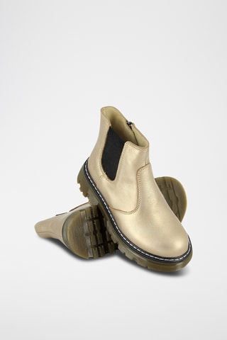 Bottines en cuir - Doré