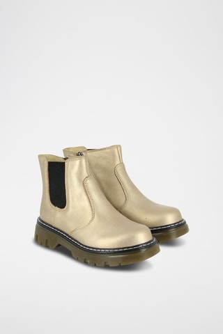 Bottines en cuir - Doré