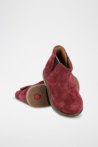 Bottines en nubuck - Bordeaux