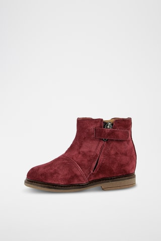 Bottines en nubuck - Bordeaux