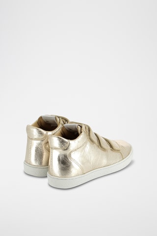 Baskets montantes en cuir - Doré