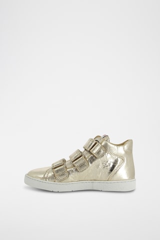 Baskets montantes en cuir - Doré