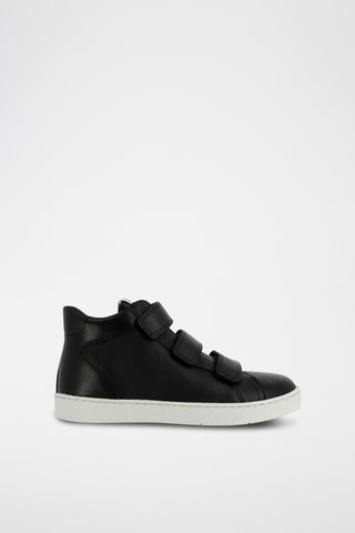 Baskets montantes en cuir - Noir