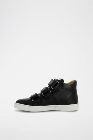 Baskets montantes en cuir - Noir