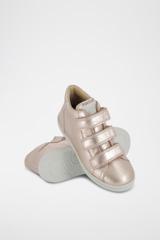 Baskets montantes en cuir - Doré rose