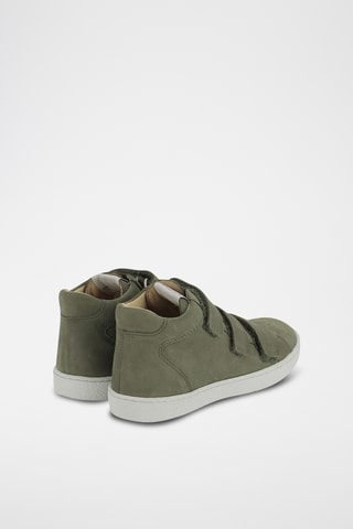 Baskets montantes en nubuck - Kaki