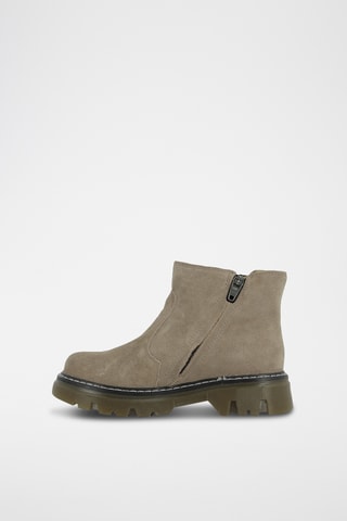 Bottines en nubuck - Taupe