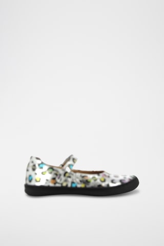 Babies en cuir - Noir et argenté