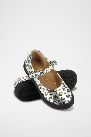 Babies en cuir - Noir et argenté