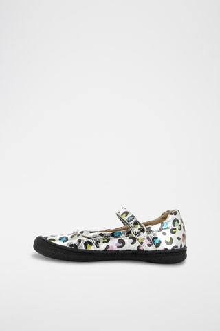 Babies en cuir - Noir et argenté