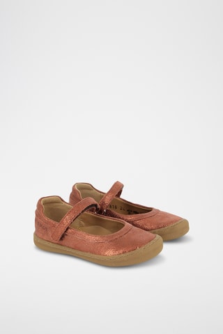 Babies en cuir - Doré rose