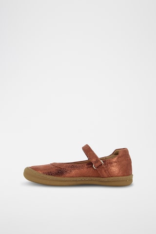 Babies en cuir - Doré rose