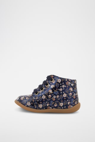 Bottines en cuir - Bleu marine