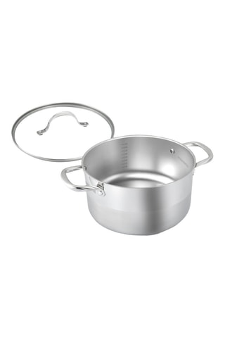 2 tachos em aço inoxidável - 24 cm