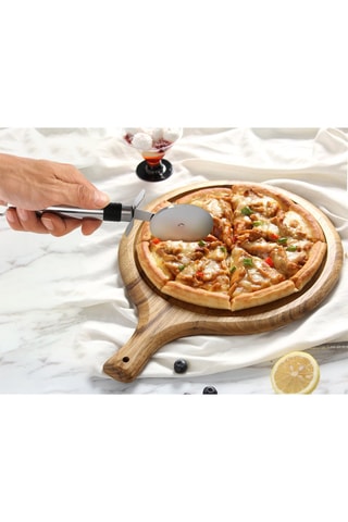 Roda de cortar piza de aço inoxidável
