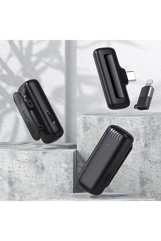Microfono portatile wireless J13 Clip - Nero