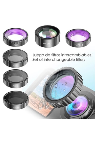 Videocamera Sportiva - Doppio schermo LCD - 24 accessori inclusi