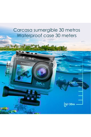 Videocamera Sportiva - Schermo LCD - Accessori Inclusi