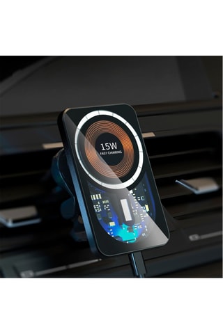 Caricabatteria per auto wireless - Nero