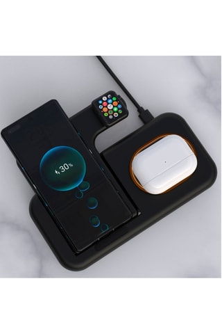 Base di ricarica pieghevole 5 in 1 - Nero