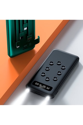 Batteria esterna solare 10000 mAh - iOS e Android - Verde Scuro