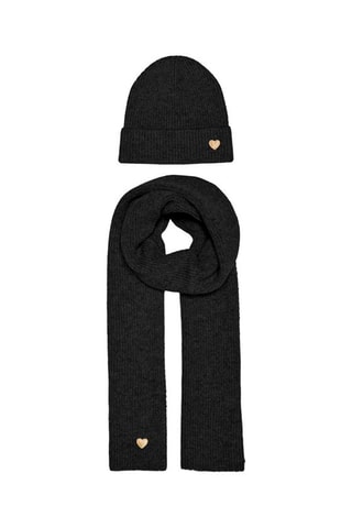 Bonnet et écharpe - Noir