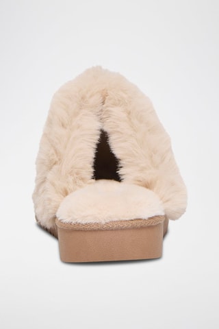 Pantoufles fourrées - Camel