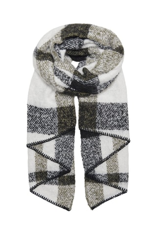 Echarpe - Blanc et kaki