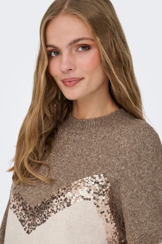 Pull - Taupe et beige