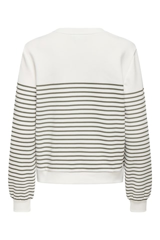 Pull en coton biologique - Ecru et gris foncé