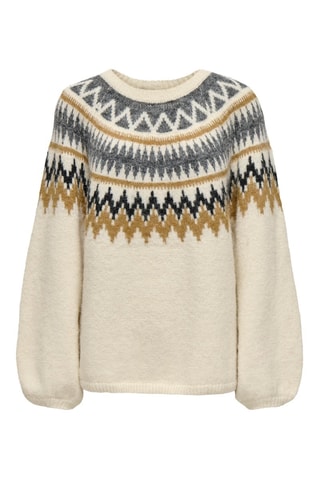 Pull - Ecru et doré