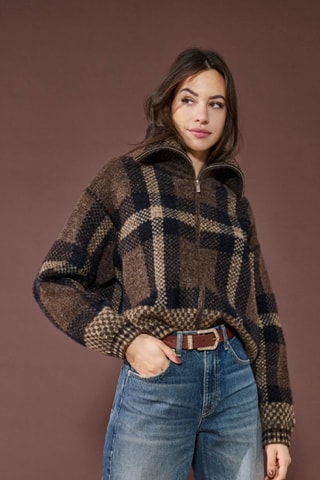 Gilet - Noir et marron foncé