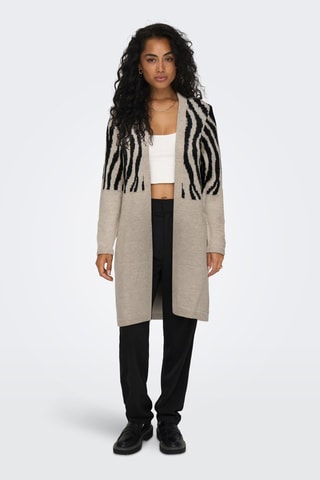 Gilet long - Gris et noir